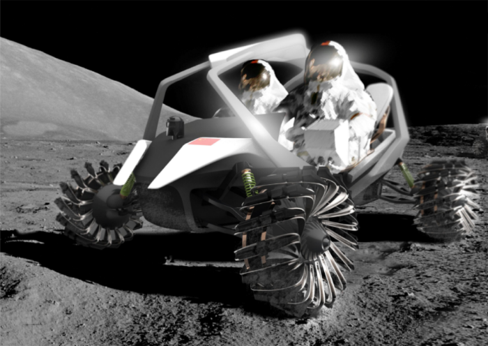 Das ursprüngliche Modell des Entwicklerteams sah einen Rover mit vier Rädern vor (Quelle: Tsinghua-Universität).