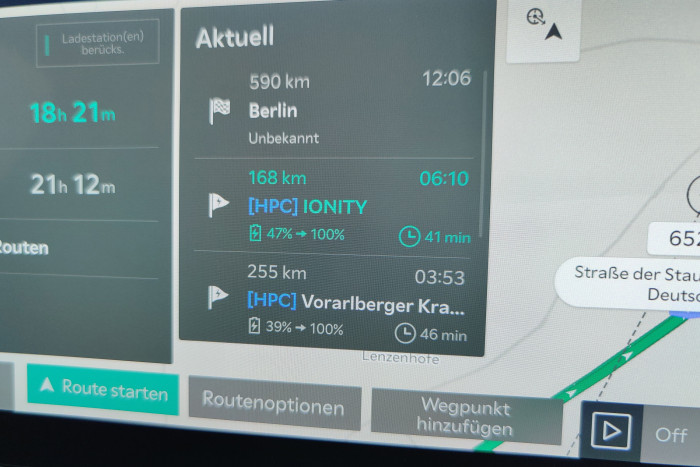 Zudem wird bei jedem Ladestopp die voreingestellte Wert für den maximalen Ladestand genommen. (Foto: Friedhelm Greis/Golem.de)