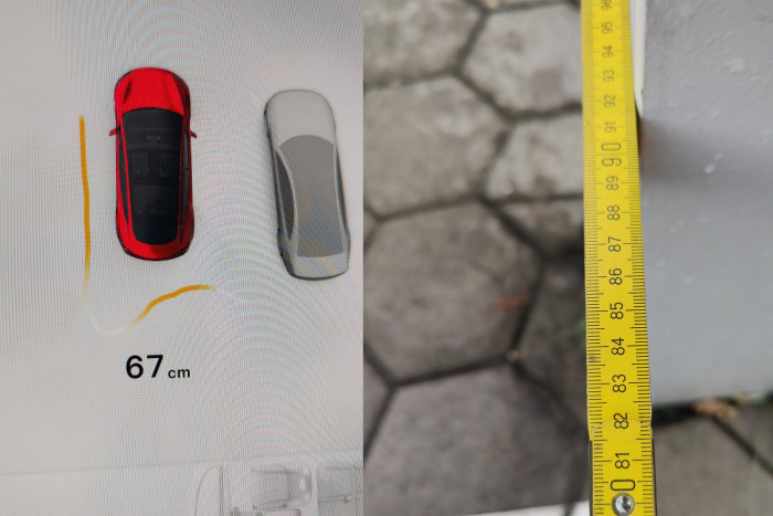 Die angezeigten 67 cm entsprachen in der Realität 90 cm. (Foto: Friedhelm Greis/Golem.de)