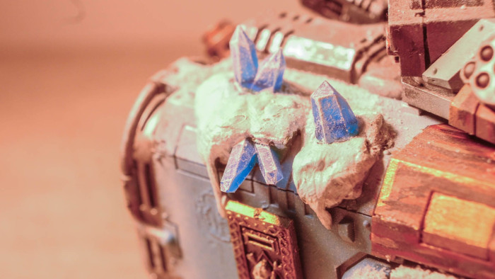 Auch Eiskristalle und anderes Terrain lässt sich drucken. (Bild: Oliver Nickel/Golem.de)