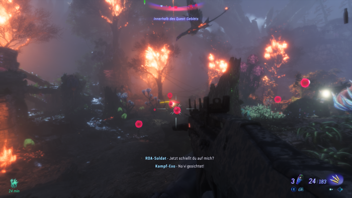 Mit dem Sturmgewehr im Anschlag stürmen wir ein Schlachtfeld. (Bild: Ubisoft/Screenshot: Golem.de)