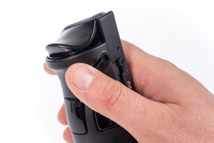 Der rechte Controller lässt sich auch als Maus benutzen (Bild: Martin Wolf/Golem.de)