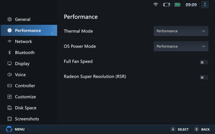 Die Legion-Space-Software fasst alle installierten Games zusammen und bietet Einstellungsmöglichkeiten. (Screenshot: Oliver Nickel/Golem.de)