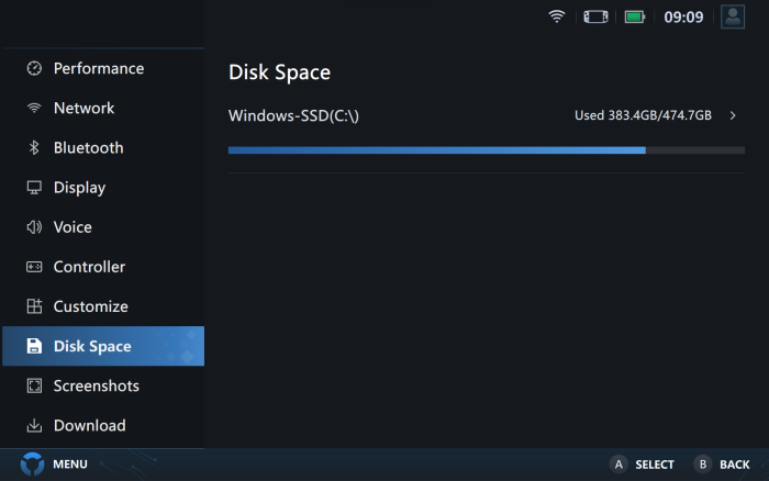 Die Legion-Space-Software fasst alle installierten Games zusammen und bietet Einstellungsmöglichkeiten. (Screenshot: Oliver Nickel/Golem.de)