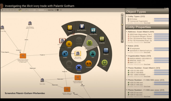 Die Oberfläche von Gotham (Screenshot aus Präsentation beim 37C3: Stefan Krempl)