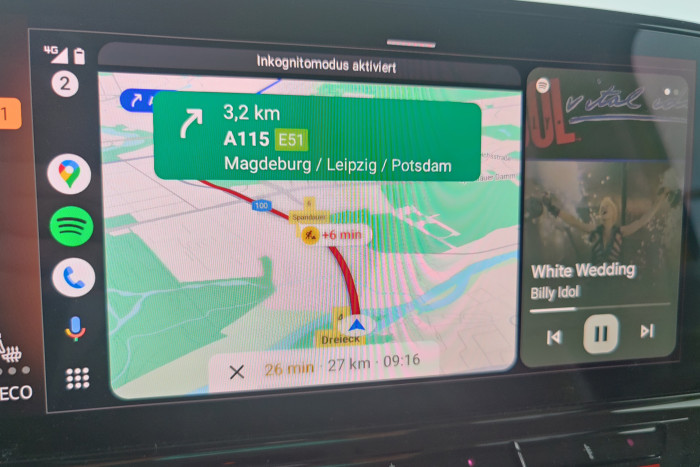 Die Einbindung von Android Auto oder Apple Carplay erfolgt kabellos. (Foto: Friedhelm Greis/Golem.de)