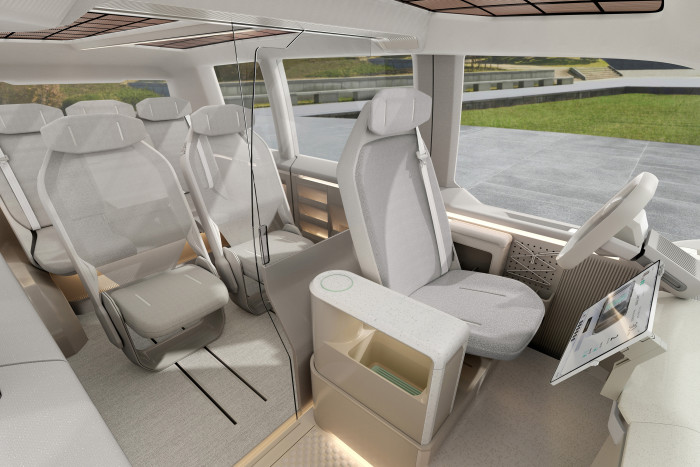 Das Auto lasse sich "tagsüber in ein Taxi, nachts in einen Lieferwagen und am Wochenende in ein privates Reisemobil verwandeln". (Foto: Kia)