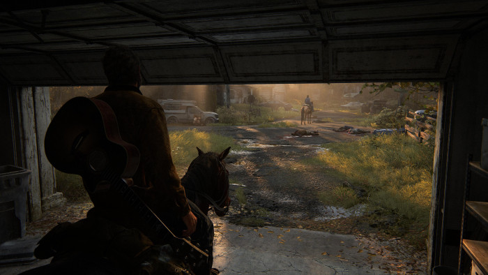 Playstation 5: Die Bodentexturen sind etwas knackiger ... (Bild: Naughty Dog/Screenshot: Golem.de)