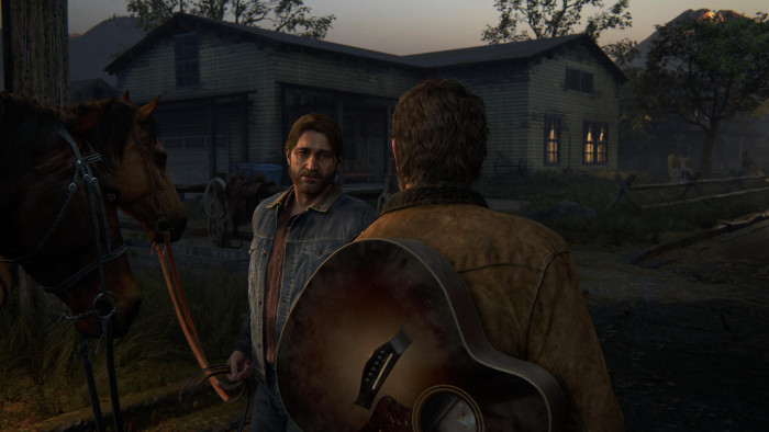 Das Gesicht wirkt auf der PS5 feiner aufgelöst ... (Bild: Naughty Dog/Screenshot: Golem.de)