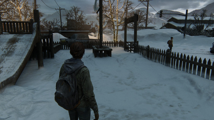 ... als der gleiche Baum auf der PS4 auf der gleichen Distanz. (Bild: Naughty Dog/Screenshot: Golem.de)