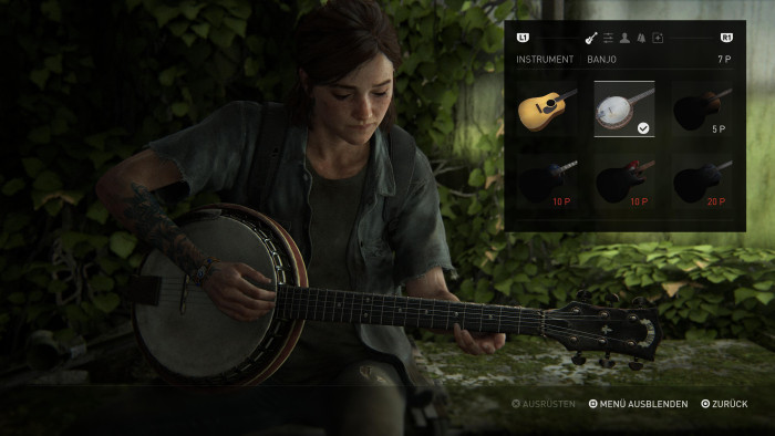 In diesem Minigame können wir Instrumente freischalten. (Bild: Naughty Dog/Screenshot: Golem.de)