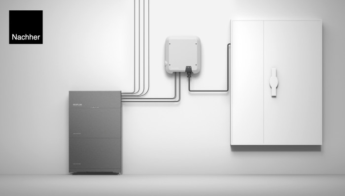Solaranlage nach Einbau des Batteriespeichers auf der DC-Seite (Bild: Ecoflow)