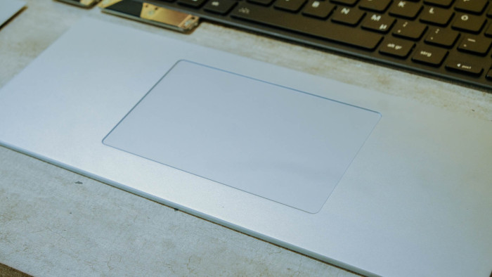 Das Trackpad finden wir etwas klein. (Bild: Oliver Nickel/Golem.de) 