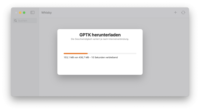 Wer die Kommandozeile scheut, kann Whisky nutzen. (Screenshot: Christian Rentrop)