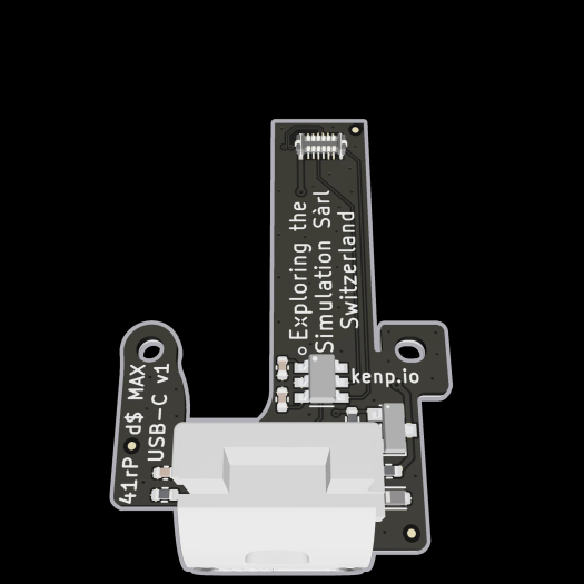 Das von Ken Pillonel entworfene Board mit USB-C-Anschluss (Bild: Ken Pillonel)