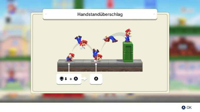 Gut gemachte Schautafeln erklären die Steuerung. (Bild: Nintendo/Screenshot: Golem.de)