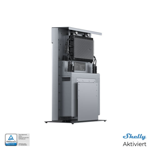 Der Zendure AIO 2400 mit montiertem Wechselrichter (Bild: Zendure)