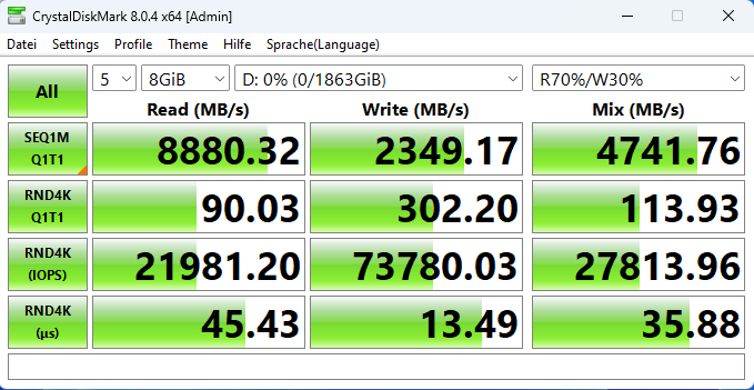 Zwar sehen wir immer wieder auch die vom Hersteller angegebene Geschwindigkeit, im Durchschnitt sind die Ergebnisse aber teilweise deutlich unter den Erwartungen. (Quelle: Golem.de)