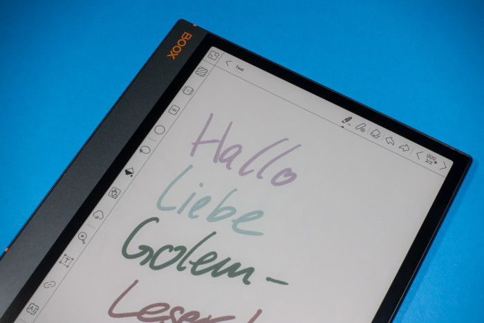 Das Note Air 3 C hat eine Notizfunktion, die zahlreiche Optionen bietet. (Bild: Tobias Költzsch/Golem.de)