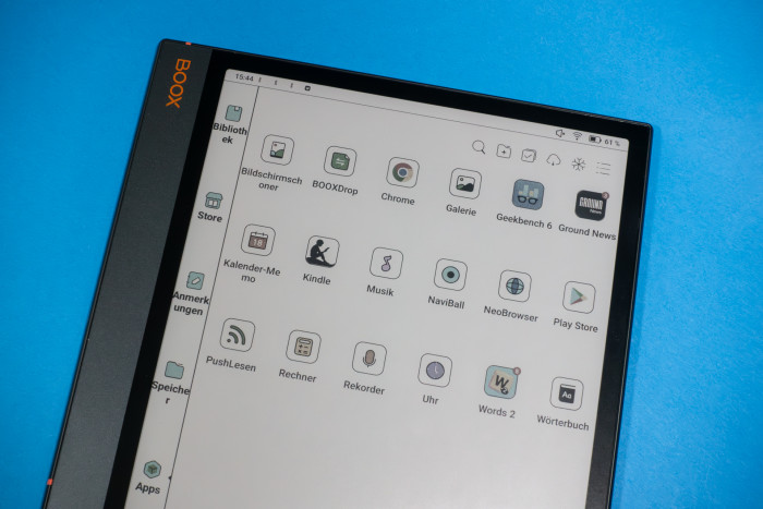 Auf dem Note Air 3 C läuft Android 12 mit einer angepassten Benutzeroberfläche - aber komplettem Google-Zugang. (Bild: Tobias Költzsch/Golem.de)