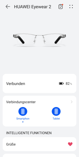 Die Startseite von Huaweis AI-Life-App für Android (Bild: Huawei/Screenshot: Golem.de)