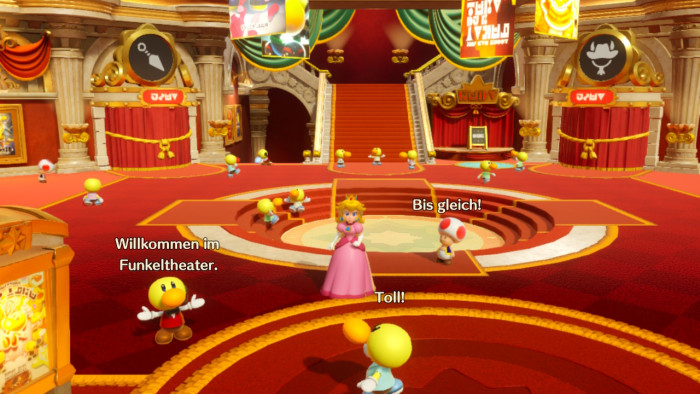 Die erste Etage des mehrgeschossigen Theaters. (Bild: Nintendo/Screenshot: Golem.de)