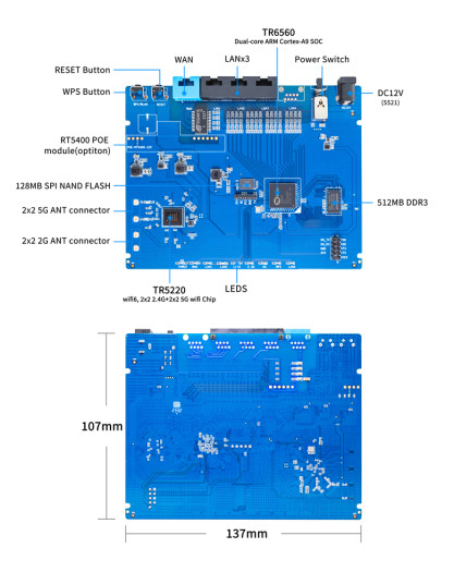 BPI Wifi6 (Bild: Banana Pi)
