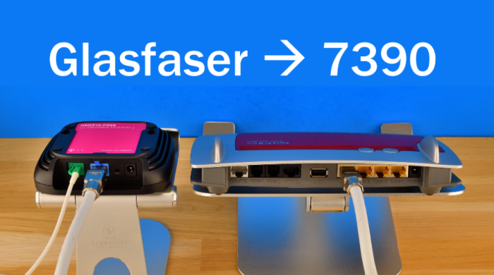 Bei vielen Fritzbox-Usern hängt aktuell noch ein älteres DSL-Gerät wie etwa 7390, 7490 oder 7590 am Kupferkabel. Mit einem Glasfaser-Modem kann man ihr neuen Speed zuführen. (Bild: Harald Karcher)
