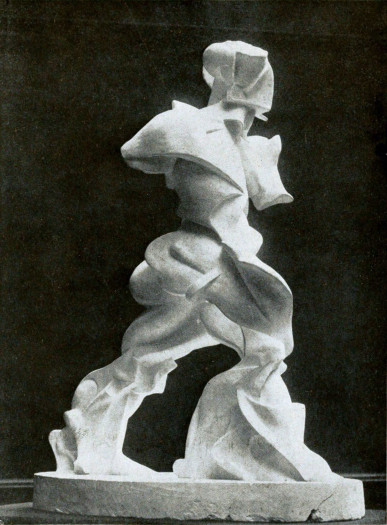 Das Original von Umberto Boccioni aus dem Jahr 1913, Foto aus dem Jahr 1914 (gemeinfrei)