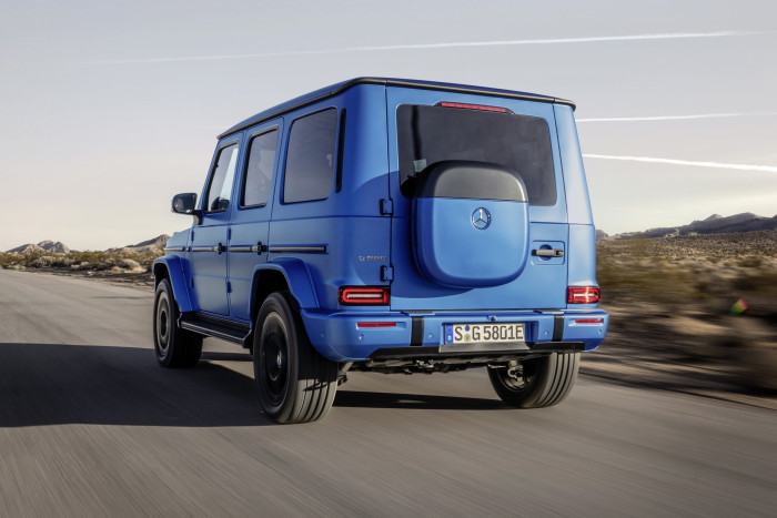Optisch unterscheidet sich der G 580 kaum von der Verbrennerversion, die seit 1979 praktisch unverändert gebaut wird. (Foto: Mercedes-Benz)