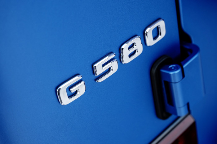 Die ursprünglich vorgesehene Bezeichnung EQG wurde durch G 580 mit EQ Technologie ersetzt. (Foto: Mercedes-Benz)