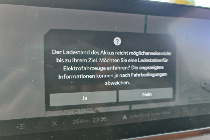 Nicht gefallen hat uns jedoch die Routenplanung mit den Ladestopps. (Foto: Friedhelm Greis/Golem.de)