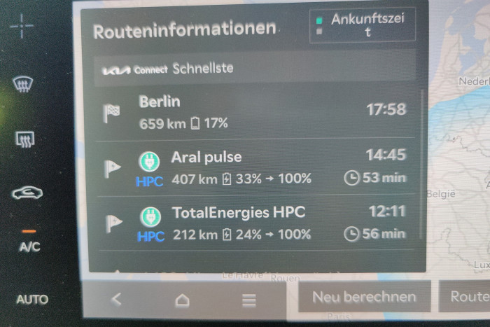 Wenn man zuvor ein Ladelimit mit 100 Prozent eingestellt hat, will das System an jeder Ladestation den Akku wieder vollladen. (Foto: Friedhelm Greis/Golem.de)