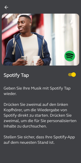 Die Elite 10 Gen 2 unterstützen Spotify Tap. (Bild: Jabra/Screenshot: Golem.de)