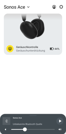 Der Ace bietet ANC-Betrieb sowie ... (Bild: Sonos/Screenshot: Golem.de)