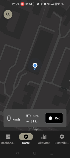 Die App kann auch zur Routenführung genutzt werden. (Bild: Martin Wolf/Golem.de)