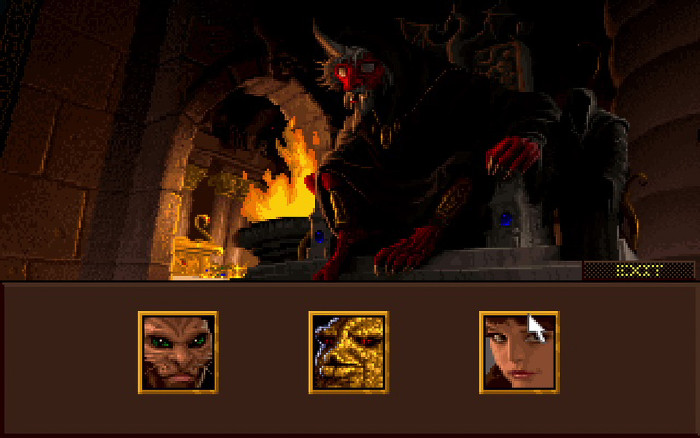 Das Drarakel hilft uns nur, wenn wir ein akzeptables Geschenk mitbringen. (Quelle: Westwood Studios / Screenshot: Medienagentur Plassma)