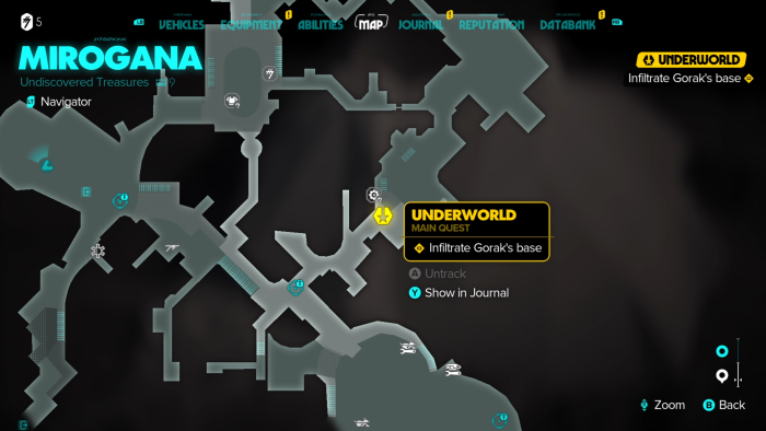 Karte von Miragosa City (Bild: Ubisoft/Screenshot: Golem.de)