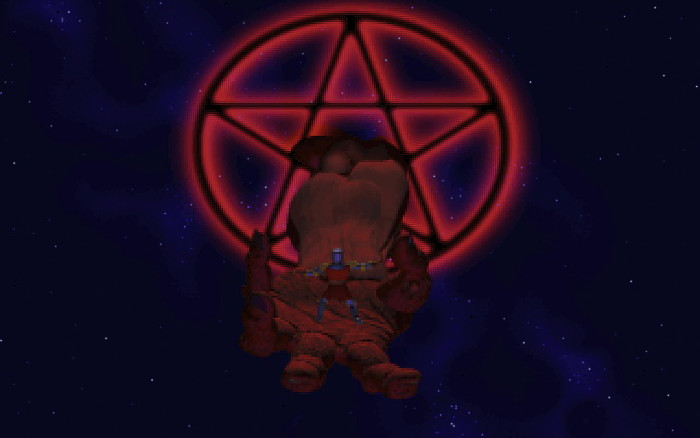 Der Guardian hat den Avatar buchstäblich in seiner Hand und verbannt ihn gleich zu Beginn des Spiels in die zerstörte Welt von Pagan. (Quelle: Origin Systems/Medienagentur Plassma)