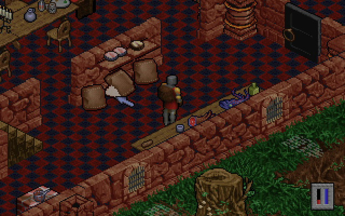 Ultima 8 ist zwar deutlich weniger komplex als Ultima 7, aber auch hier gibt es Küchen und Speisekammern voller Lebensmittel. (Quelle: Origin Systems/Medienagentur Plassma)