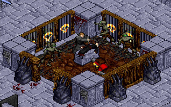 Eigentlich möchte der Avatar nur den Nekromanten beitreten und deren Zauberei lernen. Doch vorher wird er dazu beauftragt, die schwer erkrankte Anführerin Lothian unter die Erde zu bringen. (Quelle: Origin Systems/Medienagentur Plassma)