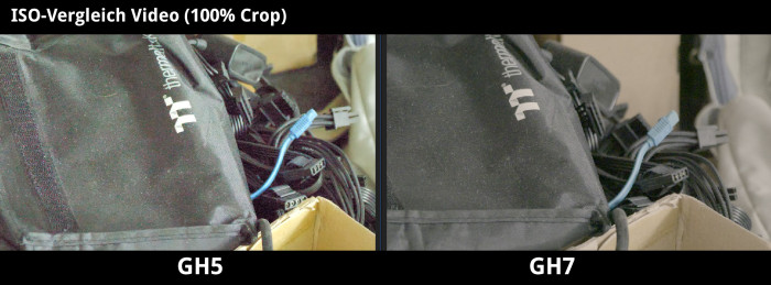 Im Videomodus bei ISO 12.800 hingegen ist die GH7 klar rauschärmer. (Bild: Martin Wolf/Golem.de)