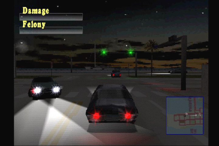 Manchmal sind wir in Driver auch nachts unterwegs - nette Lichteffekte inklusive. (Bild: Moby Games)