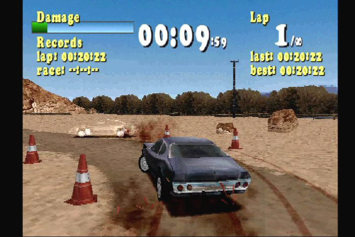 In den Trainingslevels jagen wir ein Ghost Car. (Bild: Moby Games)