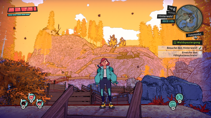 Der Hinterwald ist das zweite von drei großen Außengebieten. (Bild: Magicbird/Screenshot: Golem.de)