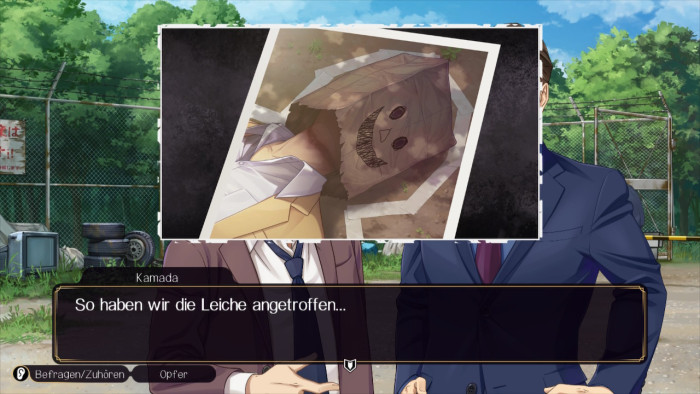 Am Tatort bekommen wir einen Eindruck vom Mord. (Bild: Nintendo / Screenshot: Golem.de)