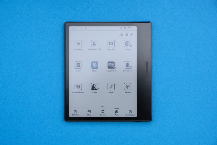 Der Boox Go Color 7 hat ein 7 Zoll großes Kaleido-3-Display, das Farben darstellen kann. (Bild: Tobias Költzsch/Golem.de)