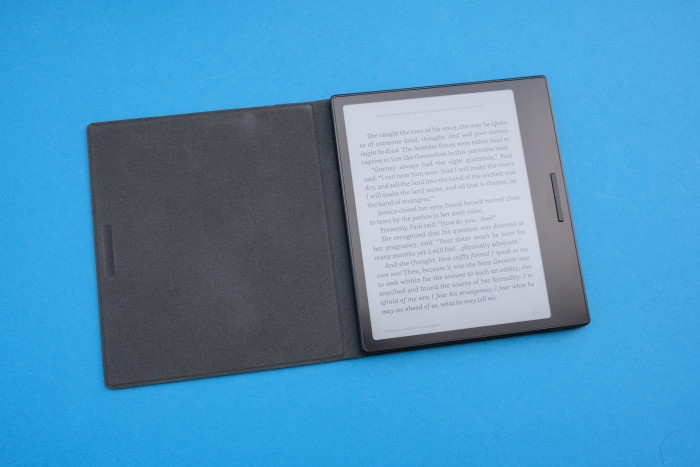Der Hersteller gibt bei Bestellung des Boox Go Color 7 eine Kunstlederhülle gratis dazu. (Bild: Tobias Költzsch/Golem.de)