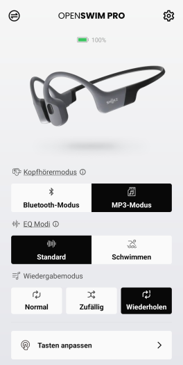 ... im Wiederholungsmodus. (Bild: Shokz/Screenshot: Golem.de)