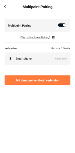 Die Openswim Pro unterstützen Bluetooth-Multipoint, das sich bei Bedarf abschalten lässt. (Bild: Shokz/Screenshot: Golem.de)